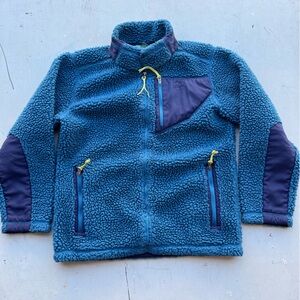 Kid's LL Bean Jacket Multicolor Fleece M Soft Full Zip Outdoor Camp Snow City